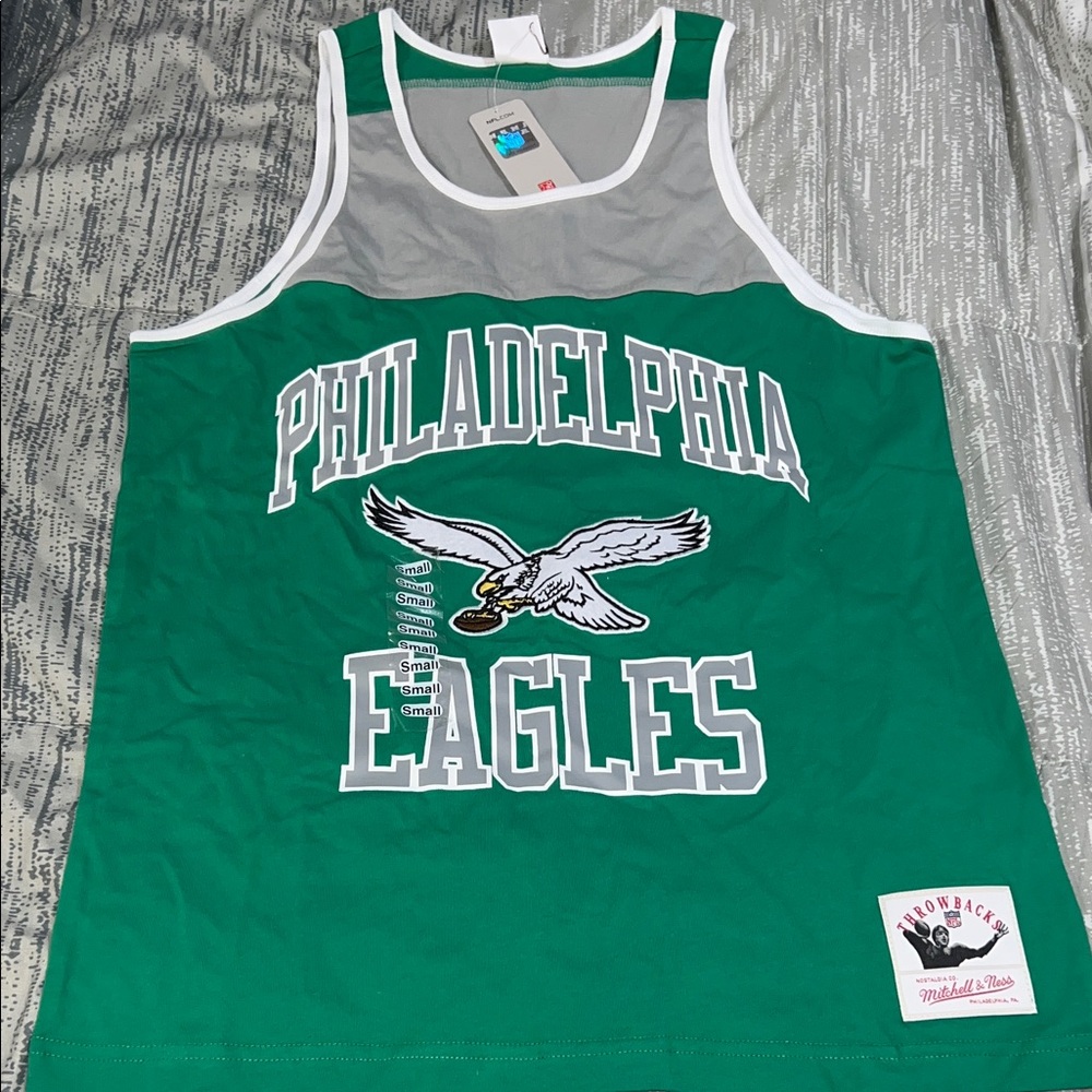 Mitchell & Ness Philadelphia Eagles Green and Gray Tank